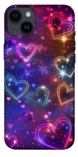 Чохол на Apple iPhone 14 Plus (6.7") Drawn hearts фото 1 з 1