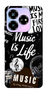 Чохол на ZTE Nubia V60 Desing Music is Life фото 1 з 1