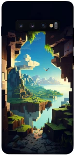Чехол на Samsung Galaxy S10+ Minecraft sunrise фото 1 из 1