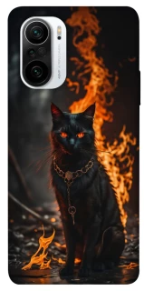 Чохол на Xiaomi Redmi K40 / K40 Pro / K40 Pro+ / Poco F3 Вогняний кіт фото 1 з 1