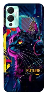 Чохол на Infinix Hot 12 Play Cyber Cat v2 фото 1 з 1