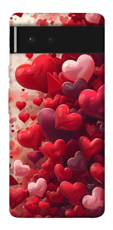Чохол на Google Pixel 6 Many hearts фото 1 з 1
