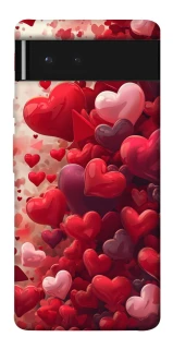 Чохол на Google Pixel 6 Many hearts фото 1 з 1