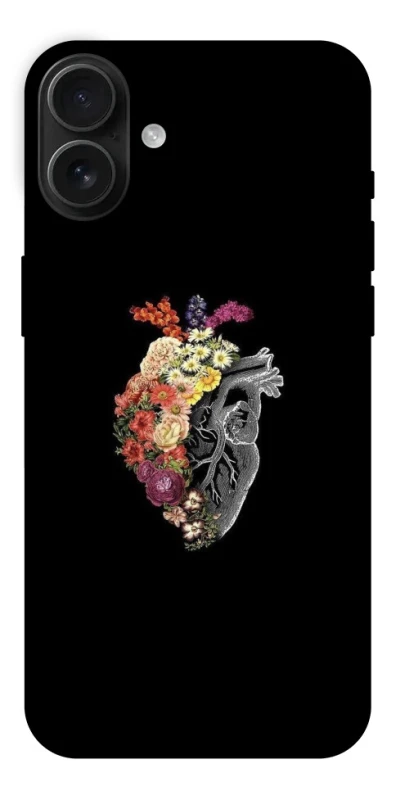 Чохол на Apple iPhone 16 Plus Heart with flowers фото 1 з 1