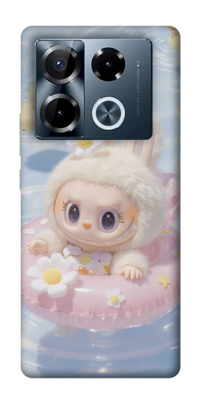 Чохол на Infinix Note 40 Pro 4G Labubu swimming фото 1 з 1