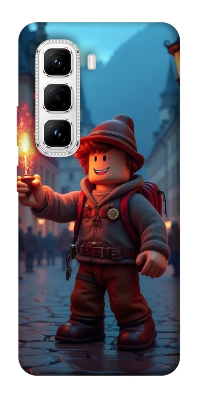 Чохол на Infinix Hot 50 Pro Roblox Fire Logo Blue Flames фото 1 з 1