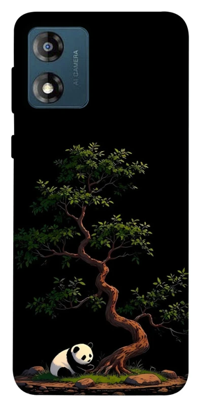 Чехол на Motorola Moto E13 Panda and tree фото 1 из 1