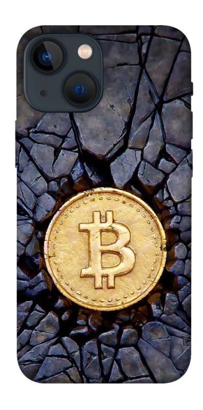 Чохол на Apple iPhone 13 mini (5.4") Bitcoin cracks фото 1 з 1