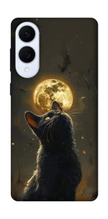 Чохол на Samsung Galaxy S25 Edge Кіт під місяцем v2 фото 1 з 1