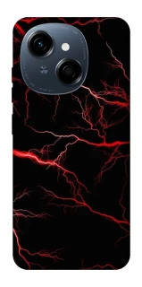 Чехол на TECNO Spark Go 1 Красная молния фото 1 из 1