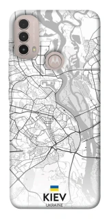 Чохол на Motorola Moto E40 Kiev white map фото 1 з 1