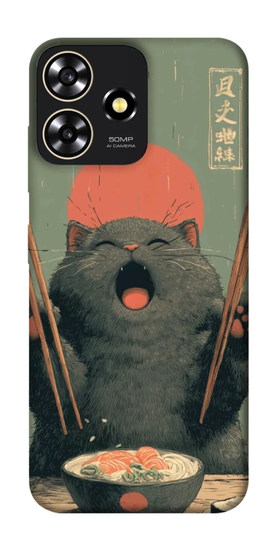 Чохол на ZTE Blade A73 4G Hungry Cat фото 1 з 1