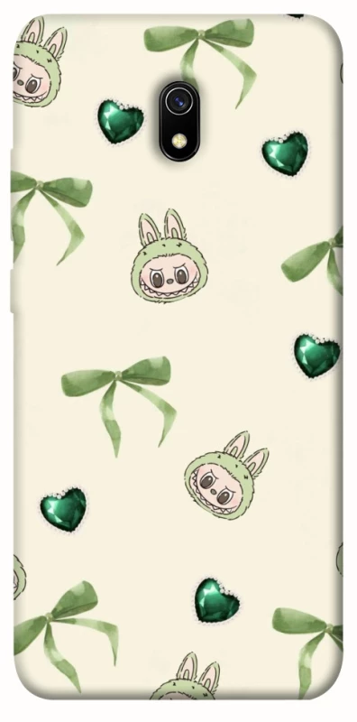 Чехол на Xiaomi Redmi 8a Labubu Green Heart фото 1 из 1