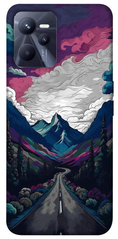 Чехол на Realme C35 Нарисованные горы фото 1 из 1