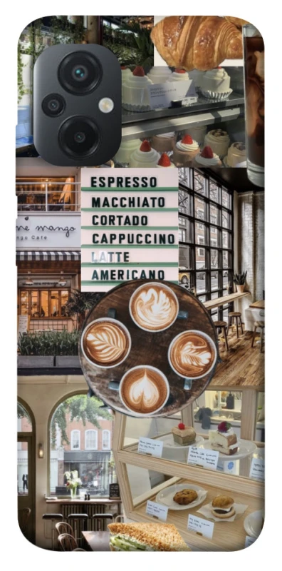 Чехол на Xiaomi Poco M5 Coffee collage ver.5 фото 1 из 1