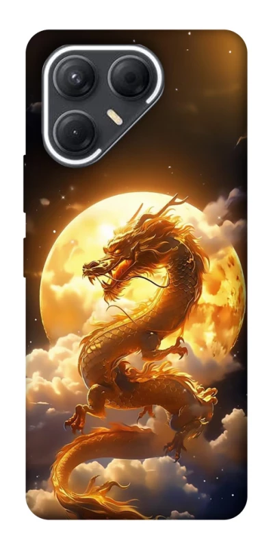 Чехол на TECNO Pova 7 Golden Dragon фото 1 из 1