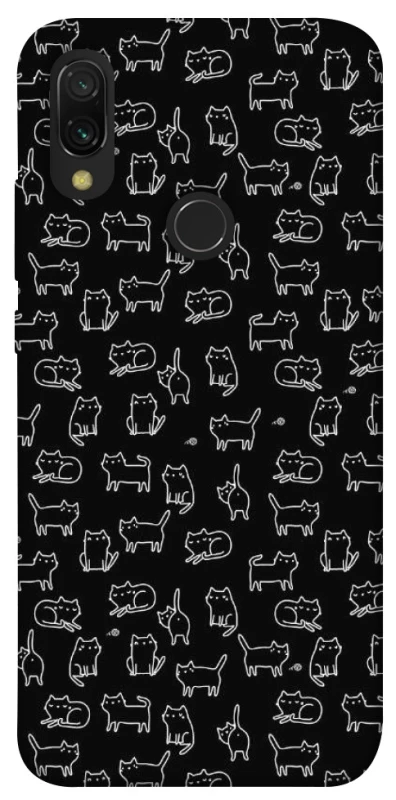 Чохол на Xiaomi Redmi 7 Black Cats фото 1 з 1