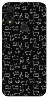 Чохол на Xiaomi Redmi 7 Black Cats фото 1 з 1