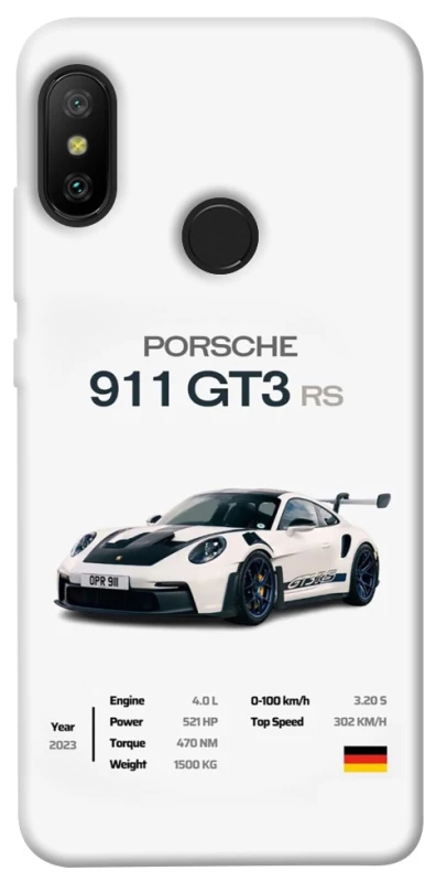 Чохол на Xiaomi Mi A2 Lite / Xiaomi Redmi 6 Pro Porsche 911 GT3 фото 1 з 1