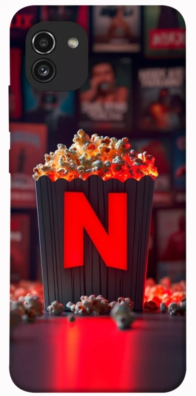 Чохол на Samsung Galaxy A03 Netflix and popcorn фото 1 з 1