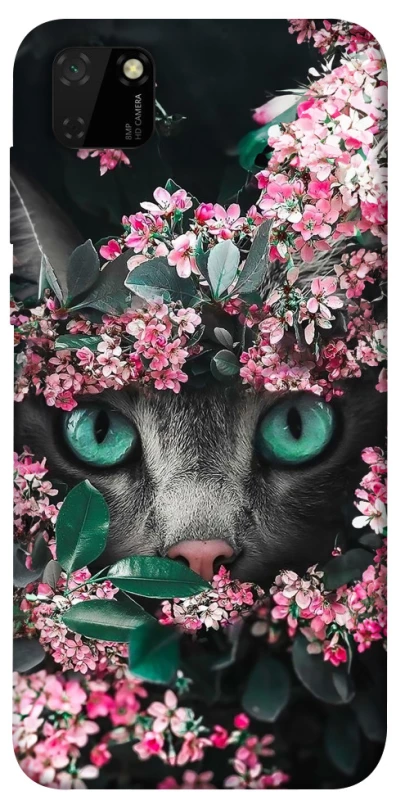 Чехол на Huawei Y5p Кот в цветах фото 1 из 1