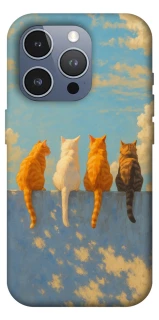 Чехол на Apple iPhone 16 Pro Max cats on wall фото 1 из 1