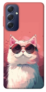 Чехол на Samsung Galaxy M54 5G Сat with glasses фото 1 из 1
