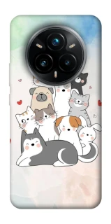 Чохол на Realme 14 Pro+ Funny Pets ver.2 фото 1 з 1