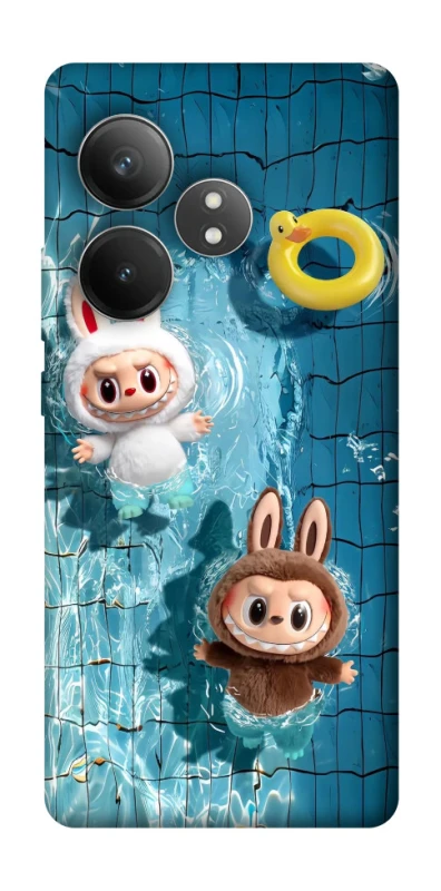 Чохол на Realme GT Neo 6 SE Labubu in the pool фото 1 з 1
