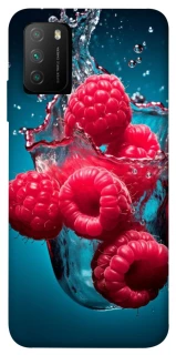 Чохол на Xiaomi Poco M3 Малинка у воді фото 1 з 1