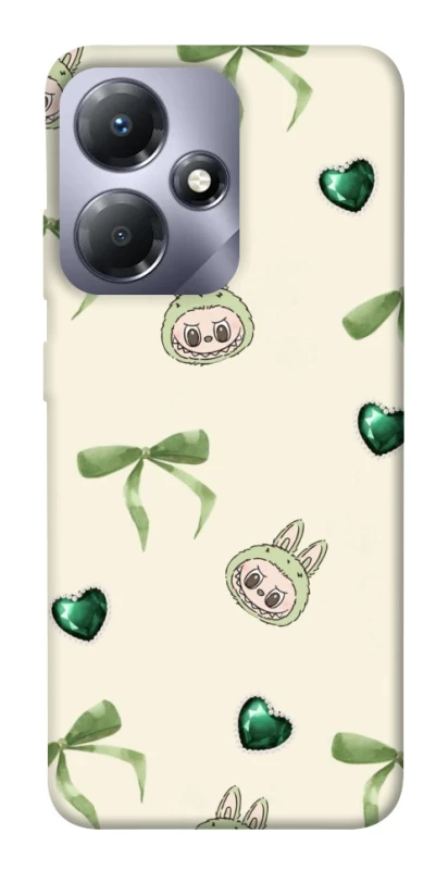 Чохол на Infinix Hot 30 Play Labubu Green Heart фото 1 з 1