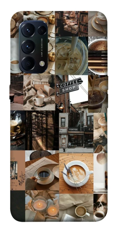 Чохол на Oppo Reno 5 4G Coffee collage ver.3 фото 1 з 1