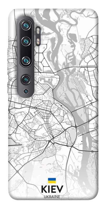 Чохол на Xiaomi Mi Note 10 / Note 10 Pro / Mi CC9 Pro Kiev white map фото 1 з 1