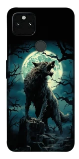 Чохол на Google Pixel 5A Вовк під місяцем фото 1 з 1