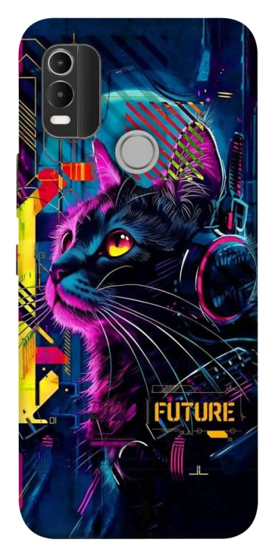 Чохол на Nokia C21 Plus Cyber Cat v2 фото 1 з 1