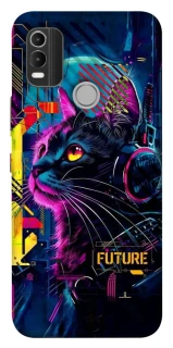 Чохол на Nokia C21 Plus Cyber Cat v2 фото 1 з 1