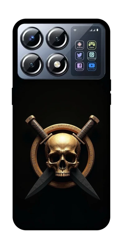 Чохол на Xiaomi POCO X8 Pro Golden Skull фото 1 з 1
