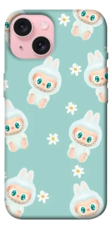 Чехол на Apple iPhone 15 (6.1") Labubu Green фото 1 из 1