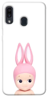 Чехол на Samsung Galaxy A20 / A30 Minimal Bunny Peek фото 1 из 1