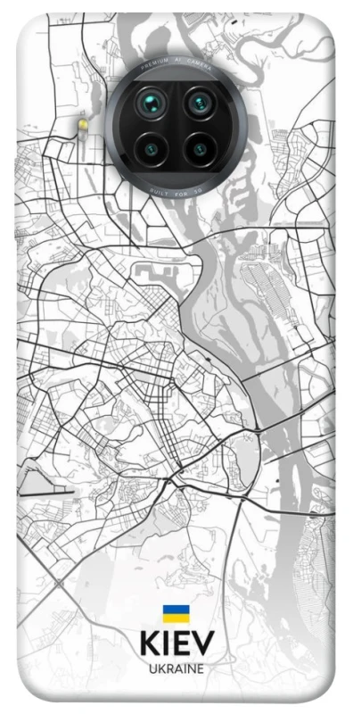 Чохол на Xiaomi Mi 10T Lite / Redmi Note 9 Pro 5G Kiev white map фото 1 з 1