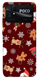 Чохол на Xiaomi Poco C40 Новорічний v6 фото 1 з 1