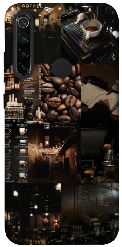 Чохол на Xiaomi Redmi Note 8 Coffee collage ver.1 фото 1 з 1