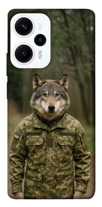Чохол на Xiaomi Poco F5 / Note 12 Turbo Вовк захисник фото 1 з 1