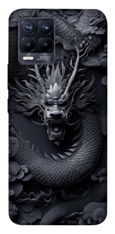 Чехол на Realme 8 black dragon фото 1 из 1