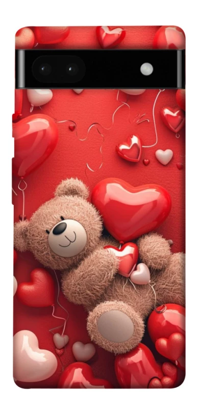 Чохол на Google Pixel 6a bear in hearts фото 1 з 1