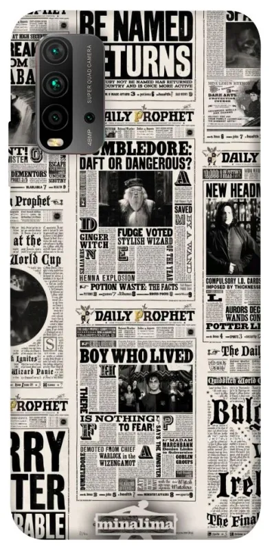 Чохол на Xiaomi Redmi 9T Harry Potter newspaper фото 1 з 1