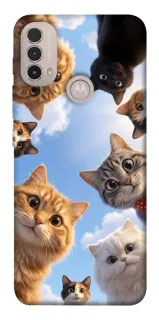 Чехол на Motorola Moto E40 Cats фото 1 из 1