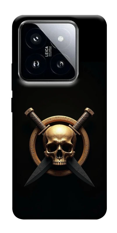 Чохол на Xiaomi 14 Pro Golden Skull фото 1 з 1