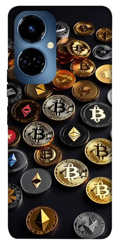 Чехол на TECNO Camon 19 Many coins фото 1 из 1