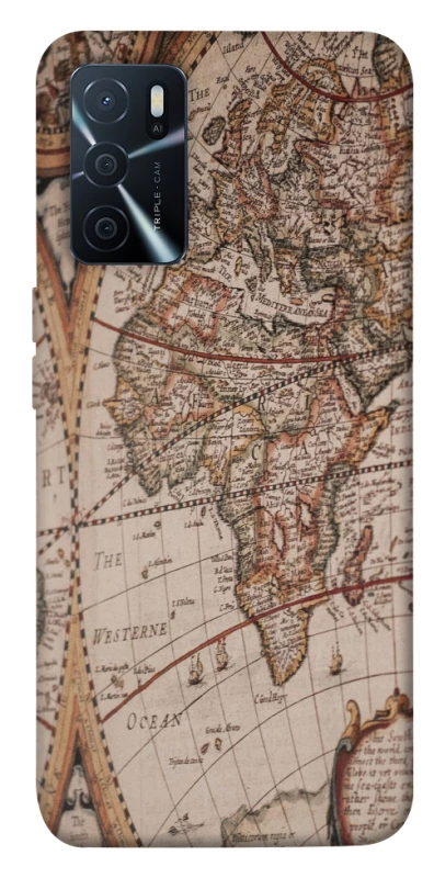 Чехол на Oppo A16s / A16 Карта путешествий фото 1 из 1